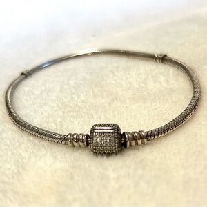 Sterling Silver Pandora charm bracelet